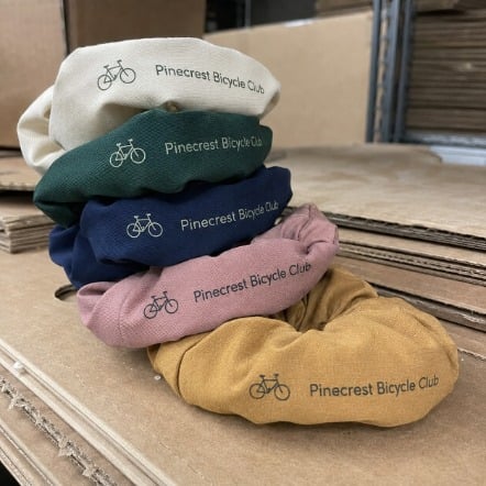 Branded scrunchies with logo