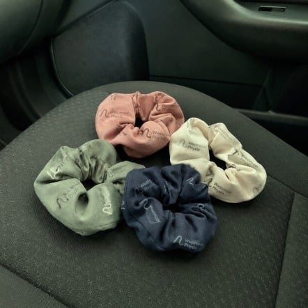 Custom printed scrunchies in bulk