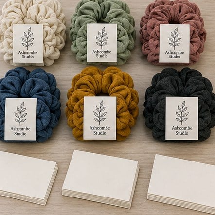 Customized scrunchies for gifting and subscription boxes