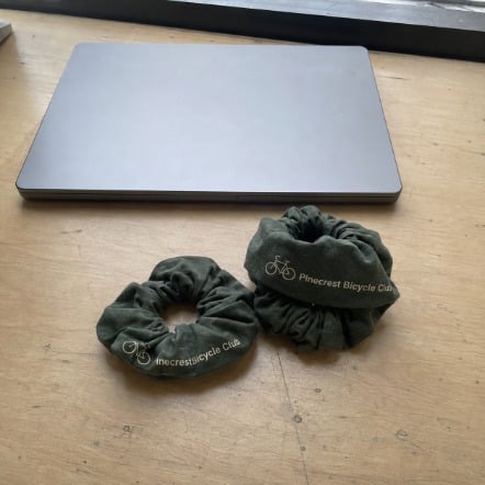 Scrunchies with logo printing